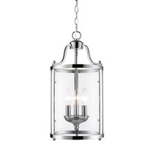  1157-3P CH - Payton 3-Light Pendant in Chrome with Clear Glass